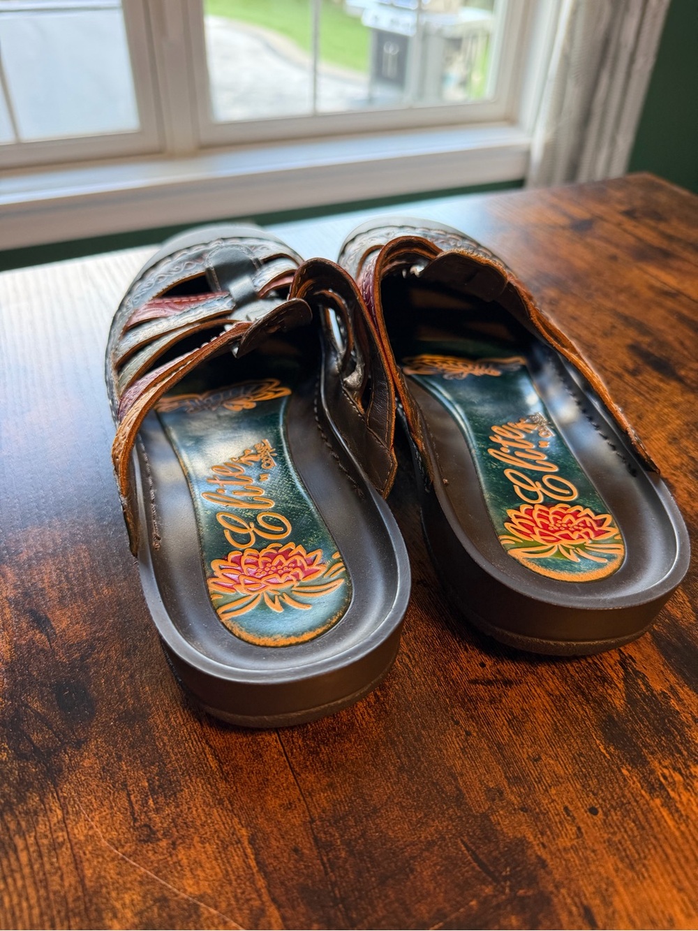 Corkys elite Multicolor Leather Strappy Slide Mules - Picture 4 of 4